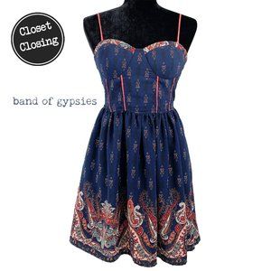[Band of Gypsies] Navy Bustier Dress